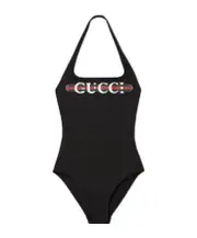 Gucci Printed Sparkling Jersey Swimsuit S,XS,L,M black