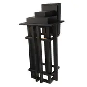 Mercator Eastwood Large Matt Black Aluminium Outdoor Wall Light