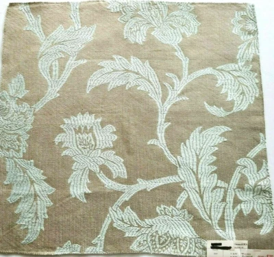 Vint 2009 COLEFAX & FOWLER Fabric Remnant - CHILTERN 05 - JACQUARD - 18"x17 1/2"