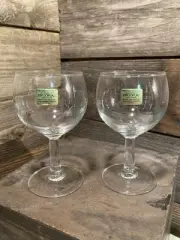 2 Arcoroc Luminarc France Coupe Wine Glasses Barware Lot of 2 With Labels