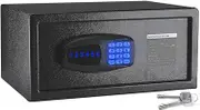 Safe Box,1 Cubic Feet Money Pistols Document Personal Screct Mini Small Safe Mounting On Floor Wall Of Home Office Hotel,Ditigal Electric Safety Box With Keypad Override Keys