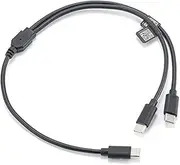 Tilta USB-C to Dual USB-C Splitter Control Cable 350mm Compatible with DJI Focus Motors and DJI RavenEye TCB-USBC-2USBC