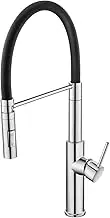 ACA International Pull Down Kitchen Mixer Tap Rubber Gooseneck Kitchen Taps Faucets 2-Mode Spray Laundry Sink Mixer Tap WELS(Polished Chrome)