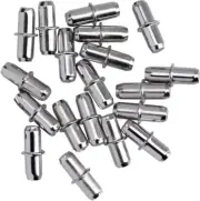 50 Pack Shelf Pins, Metal Nickel Support Pegs Cabinet Support Pins for Furnitur