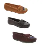 Minnetonka Women's Cordova Kilty Suede Slipper, 402V, 405V, & 408V