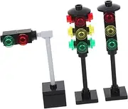 DRESSOOS Mini Traffic Signal Model Toy for Boys and Girls Fake Road Lamp Educational Learning Toy Bright Lights for Toddlers