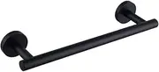 Matte Black Hand Towel Bar SUS 304 Stainless Steel 12-Inch Towel Rack Holder for Bathroom Wall Mount