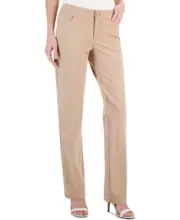 Anne Klein Women's Size 12 Beige Fly Front Bootcut Pants NEW