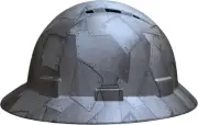 Scrap Metals Full Brim Hard Hat with with Fas-trac Suspension