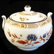 WEDGWOOD JAMESTOWN R4613 Covered Sugar Bowl 4" tall NEW NEVER USED England
