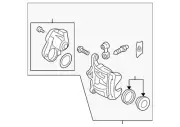 Genuine Audi Disc Brake Caliper 8W0-615-404-N-QC8 (for: Audi)