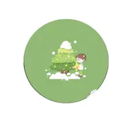 Christmas Cartoon Cute Mouse Pad Round Fresh Desk Mats Thick Mousepad Office Computer Keyboard Pad Deskpad Laptop Mouse Mat Gift