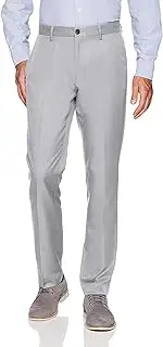[Amazon Essentials] Men's Slim-Fit Flat-Front Dress Pant, Light Grey, 40W x 28L