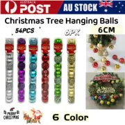 54Pcs Christmas Tree Baubles Balls Xmas Decor Ornament Wedding Party Decoration