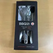 BBQ Tool Set Stainless Steel Barbeque Grill 4 Piece Set Alpha Grillers NIB