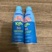 2 - Coppertone Kids Sport Sunscreen Water Resistant Spray SPF 50, 5.5 OZ 09/25+