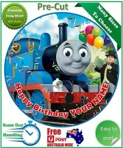 Thomas the tank engine Edible Icing Birthday Cake Decoration Topper Round Image