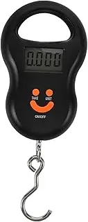 [EXAOMBLE] Portable Hand Scale Ice Fishing Gear Scale for Fishing Fish Scale Digital Weight Hanging Scale Weighing Scale for Luggage Electric Fish Fish Weigher Bass Scale Black Iron