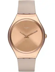 [Swatch] Skinrosee Rose Gold Silicone Quartz Watch