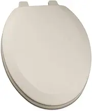 [Bath Décor] 1Q1E3-02 Deluxe Molded Wood Toilet Seat with Vari-Adjust Lok-Down Hinge and Quik-Lok Mounting Hardware, Elongated, Biscuit/Linen