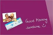 Be!Board B1204 Magnetic Glass Board/Magnetic Pinboard/Whiteboard/Dry Wipe Board, 60 x 40 cm, Berry