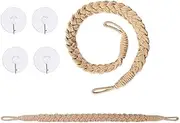 2Pcs Hermit Crab Climbing Toys, Hanging Hermit Crab Rope Ladder with Hooks, Hermit Crab Supplies, Reptile Vines Toys, Habitat Decor for Hamster Lizard Chameleon Reptile Hermit Crab (S)