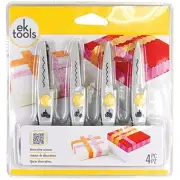 Multi Colored Scissors Set for Crafting Borders Ribbons Left Right Hand Use