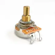 AxLabs 250K Audio Taper Potentiometer - Medium 3/4" Length, Solid 3/8" Shaft