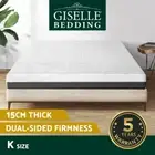 Giselle Bedding Memory Foam Mattress Bed Cool Gel Non Spring Comfort King 15cm