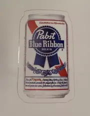 PBR Pabst Blue Ribbon Brew Sticker Classic Retro Beer Can 3" x 1.8"