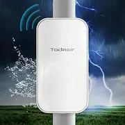 2025 Outdoor WiFi Extender Signal Booster,Up to 1200Mbps Dual Band WiFi Repeater,IP65 Weatherproof,WiFi Repeater with Ethernet Port Covers Up to Least 3440 Sq. ft and 30 Devices