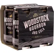 Woodstock Bourbon & Cola 6% 375mL