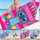 Lilo & Stitch Beach Towel Microfiber Bath Sheet Towel Sand Sports Swim Surf Gift