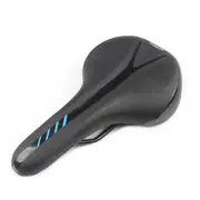 Mountain Bike Cushion with Light Bike Saddle Thicken Silicone Rear Lights Bike Seat Black and blue +2213 tail light_270*144mm