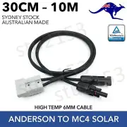 Solar panel cable Anderson style plug to solar type connectors Various lengths