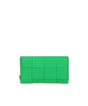 Intrecciato leather purse One size Green