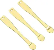3pcs Facial Massage Spatula,Eye Facial Cream Spatula,Comfortable Design Applicator Zinc Alloy Ergonomic Makeup Spatula Spoon for Skin Care