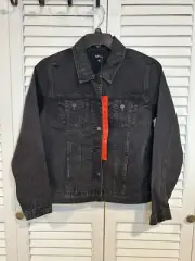 Buffalo David Bitton Womens Rigid Denim Jacket Size Medium