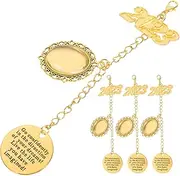 Abaodam DIY Photo Pendant Charms Graduation Hat Decorations Vintage Frame Pendants Photo Charm Trays DIY Graduation Party Supplies