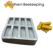 5 X PREMIUM SILICON WAX MOULD 25G BEESWAX WRAP PARAFFIN SOY BAKING ICE CUBE MOLD