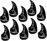 GREENADSCAPE 10Pcs Water Drop Acoustic Guitar Pickguard Durable Scratch Protector Plates with Designs for Guitar Lovers and DIY Enthusiasts