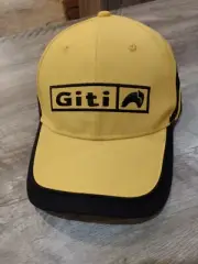 Giti Tire Motor Sport Adjustable Strapback Hat/Cap New Yellow OSFM
