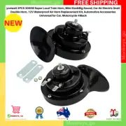 2PCS 300DB Super Loud Train Horn, Mini Size&Big Sound, Car Air Electric Snail
