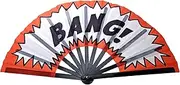 ASVP Shop Rodeo Bang Circuit Large Clack Folding Hand Fan – Foldable Handheld Bang Fan for Concerts, Festivals
