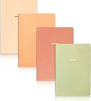Happy Hoos Notebook Journal (8 Pack), A5, 5.5 x 8 in, Cute Soft Paper Cover Notebook Set, Thin Writing Journal for Travel, Meditation, Wedding and Dream Journals, Lightweight Lined Paper Diary, 60 Pages (Assorted Colors)