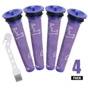 4 Pack Pre Filter For Dyson V6 V7 V8 Animal Absolute Fluffy Cordless Vacuum KIT