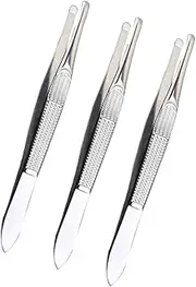 TOGEVAL 3Pcs Eyebrow Tweezers for Precision Grooming Stylish Tweezers for Eyebrow Plucking and Facial Hair Removal for Women Mother Day and Special Occasions