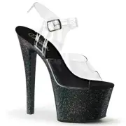 Pleaser Sky-308MG Sexy Pole Dancer Evening Glitter Platform Sandals