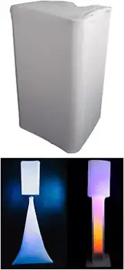 White 12" PA DJ Speaker Cover Scrim for Wedding Church Club (RSC128W)