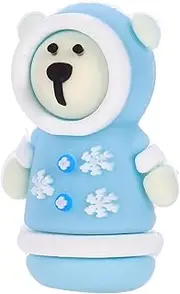 DRESSOOS Cute Bear Silicone Cuticle Scissors Cover Durable Protector for Cuticle Nippers Tweezers Easy to Clean Carry for Salon Home Use